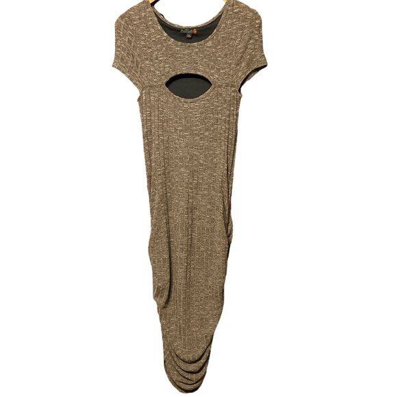 G by Guess Wide Rib Knit Midi Dress Small - Picture 2 of 4